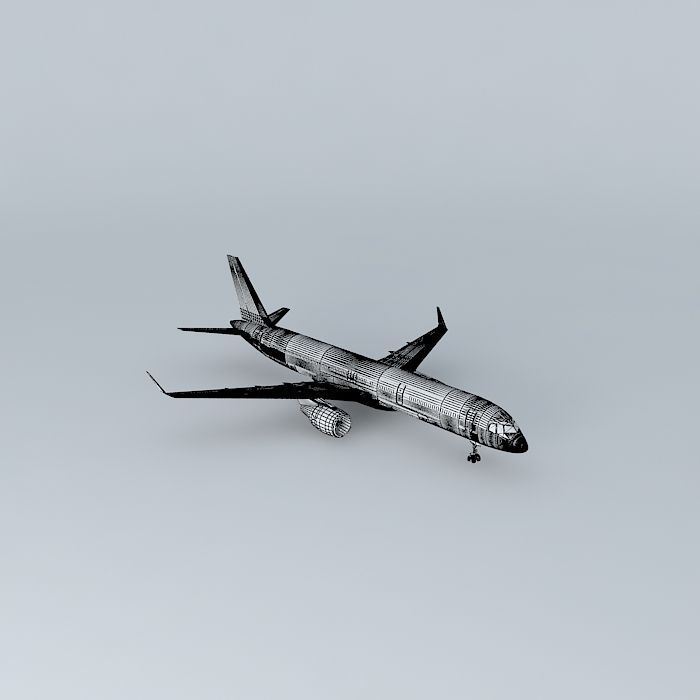 Template Boeing 757 200W Free 3D model_3