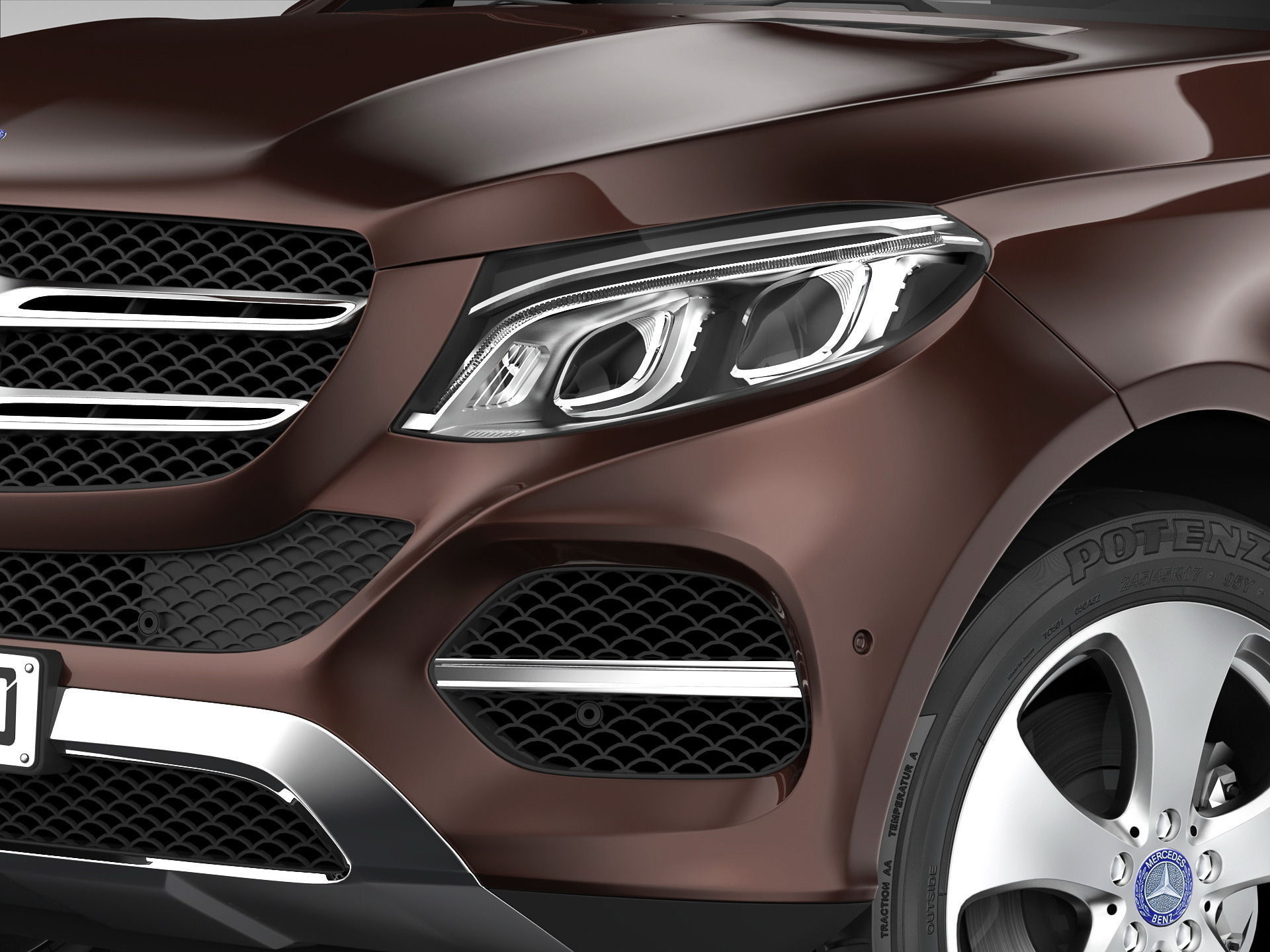 Mercedes Benz GLE Class 2016 3D model_5