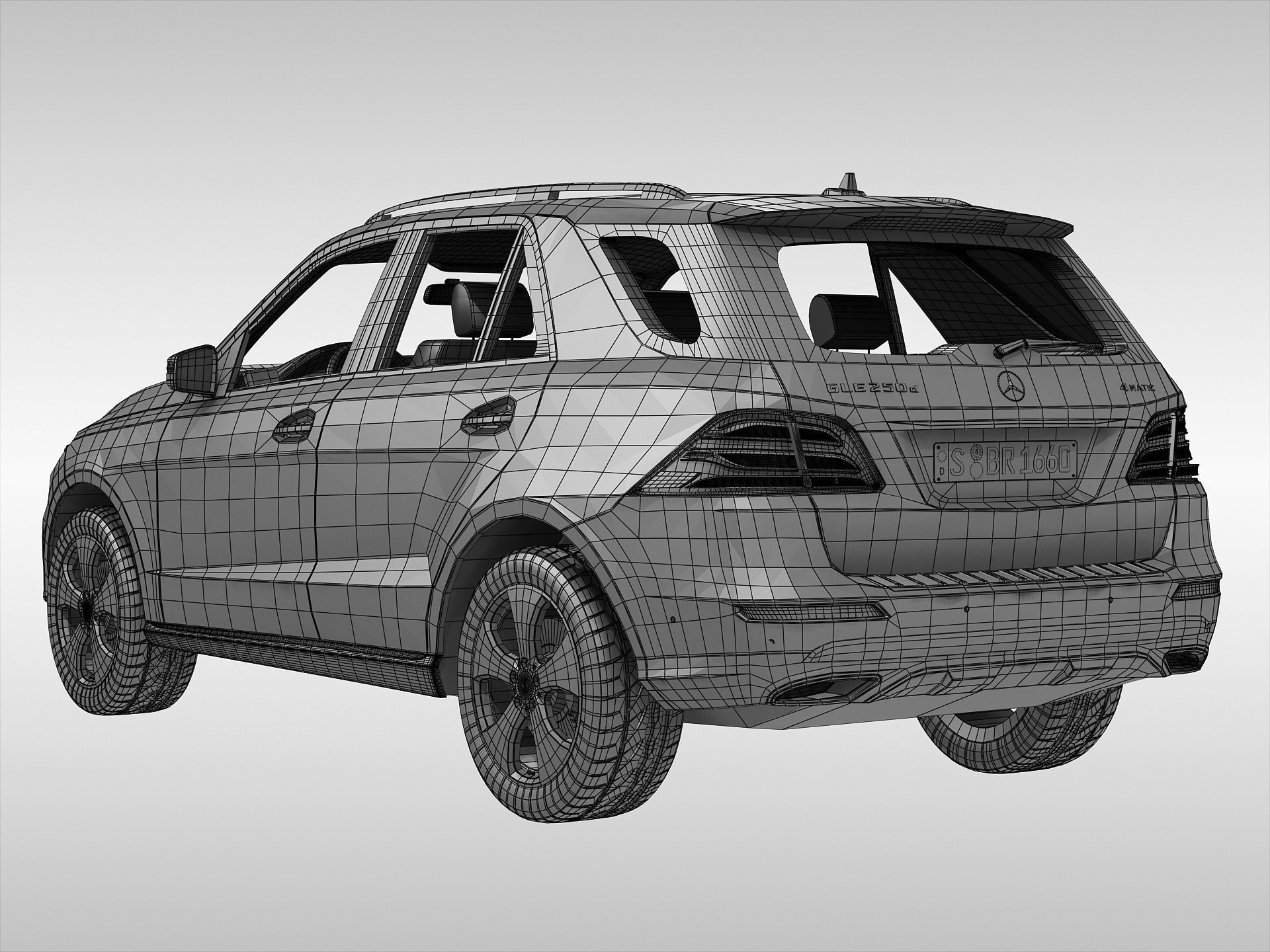 Mercedes Benz GLE Class 2016 3D model_11