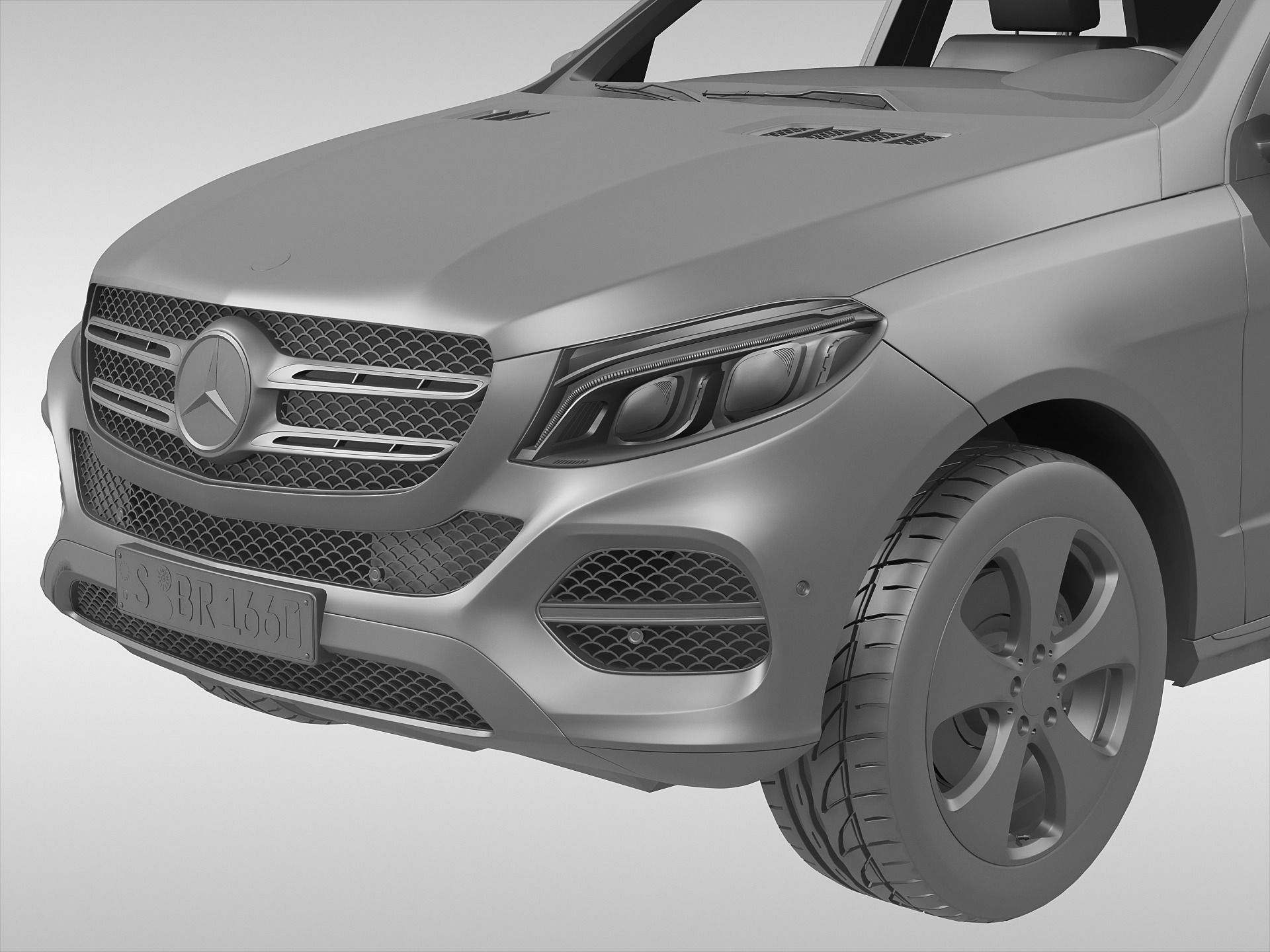 Mercedes Benz GLE Class 2016 3D model_9