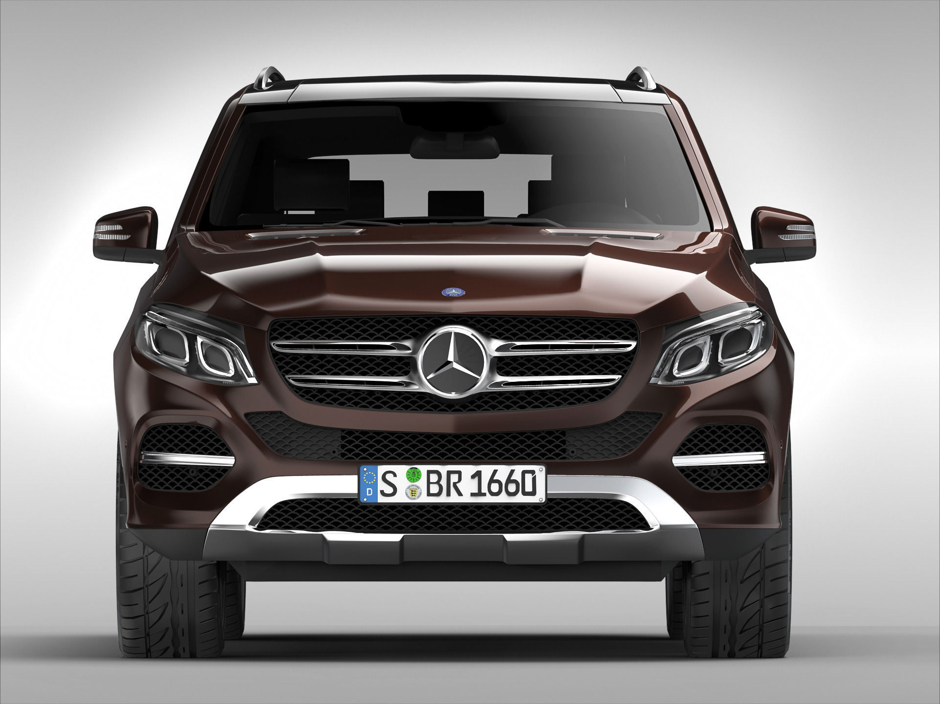 Mercedes Benz GLE Class 2016 3D model_4