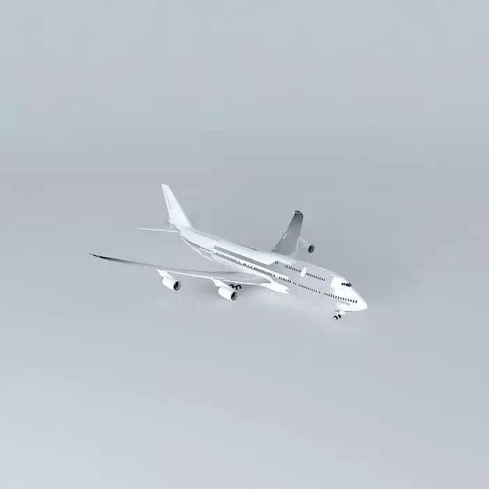 Boeing 747 800i Template V2 Free 3D model_0