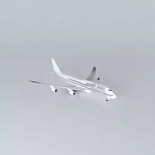 Boeing 747 800i Template V2 Free 3D model