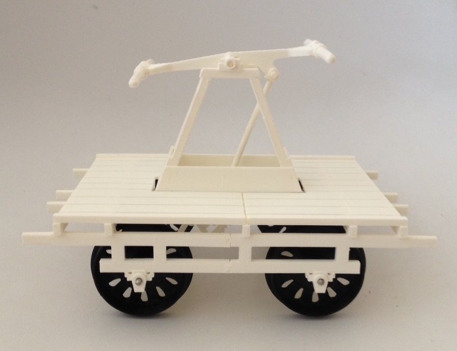 Hand Car  Pump Trolley 3D print model_1