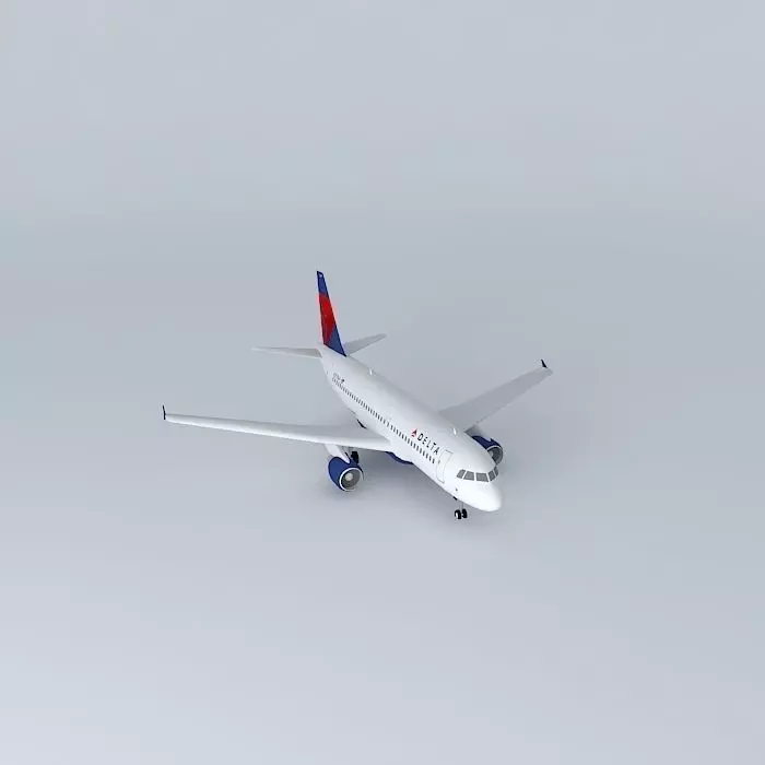 Delta Airlines Airbus A320 Free 3D model