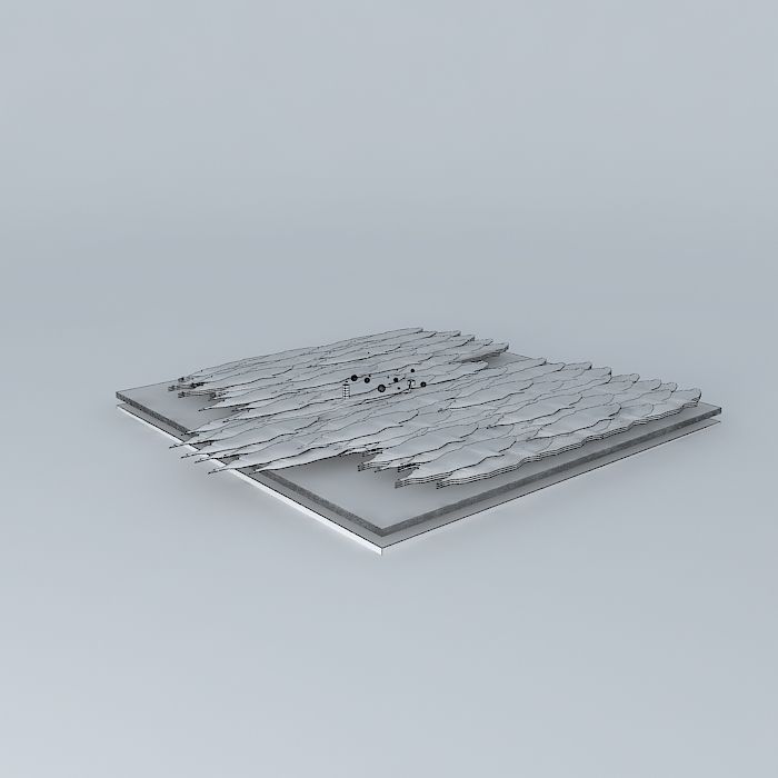 7Th SketchyDestruction meteor attack destruction part  Free 3D model_3