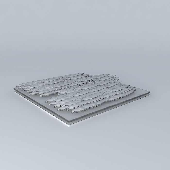 7Th SketchyDestruction meteor attack destruction part  Free 3D model_4