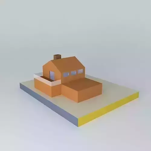 A Sketchy House. 4TH Physics. 1MB Free 3D model