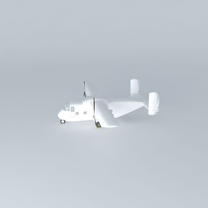 Template Short SC.7 Skyvan 3100 Free 3D model_2