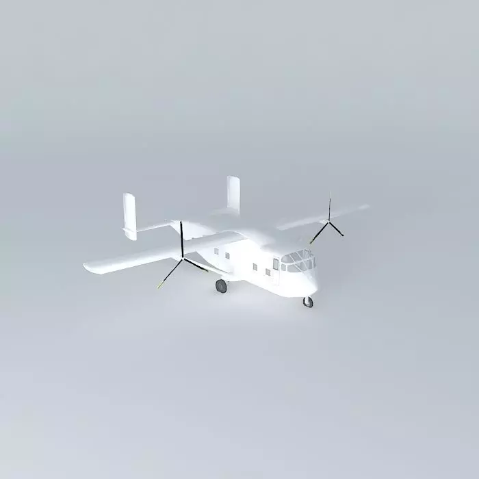 Template Short SC.7 Skyvan 3100 Free 3D model_0
