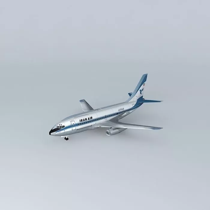 Iran Air Boeing 737 200 Free 3D model