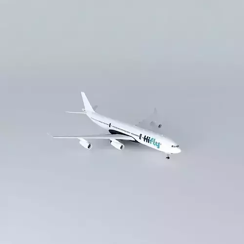 HiFly Airlines Airbus A340 300 Free 3D model