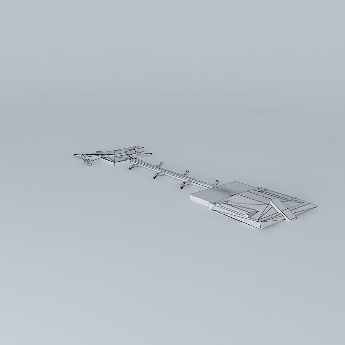 Keflavik International Airport Terminal v3 Free 3D model_4