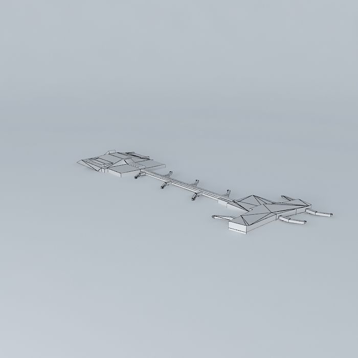 Keflavik International Airport Terminal v3 Free 3D model_3