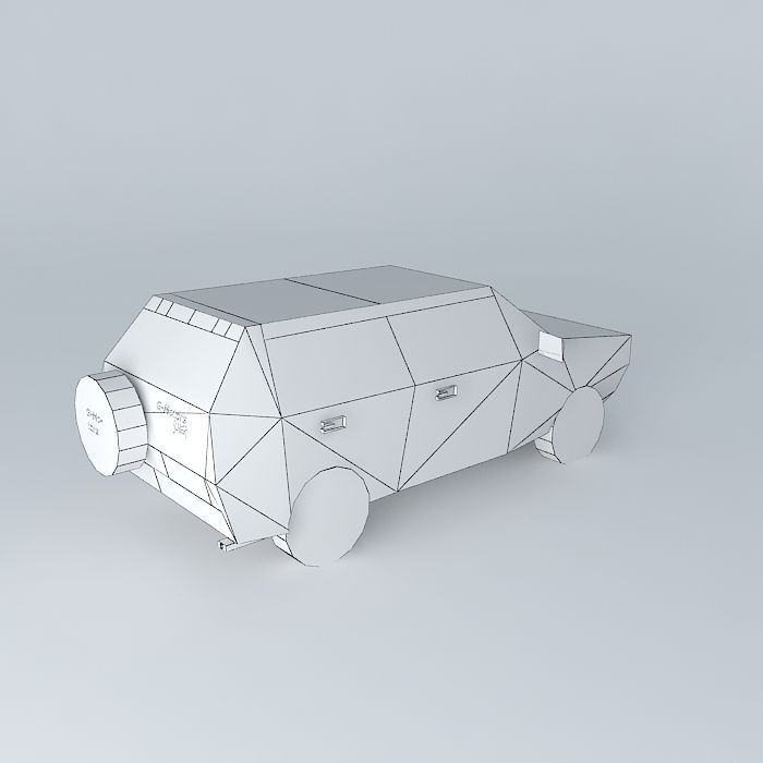 G Motor car Free 3D model_4