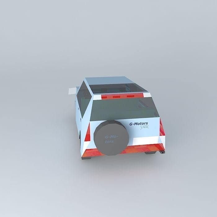 G Motor car Free 3D model_2