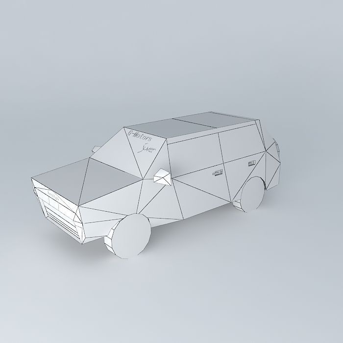 G Motor car Free 3D model_3