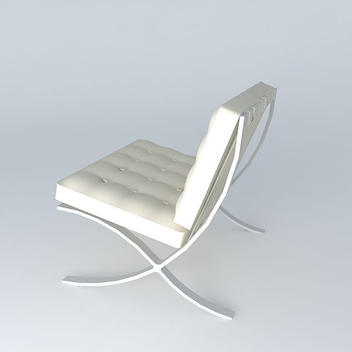 Barcelona Chair 3D model_1