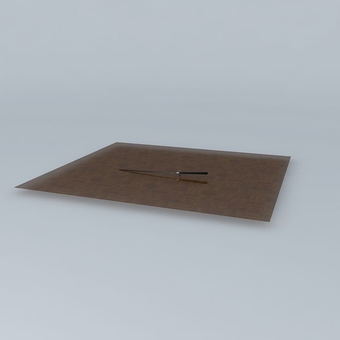Samurai Sword Free 3D model_1