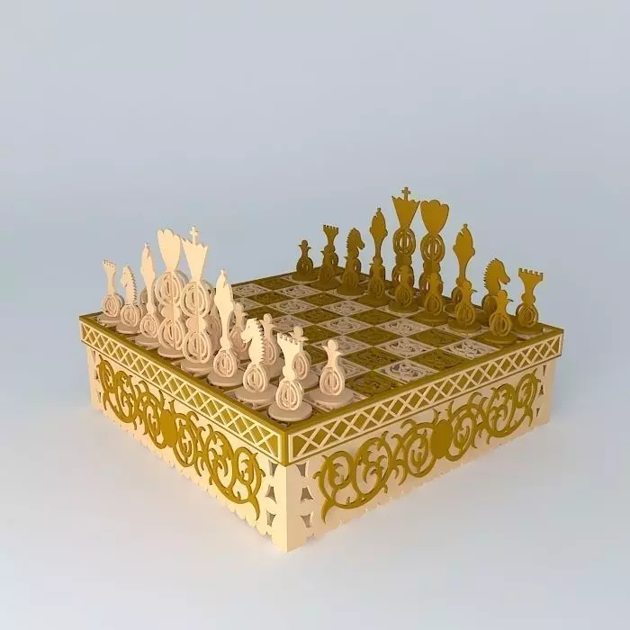 Chess Set Free 3D model
