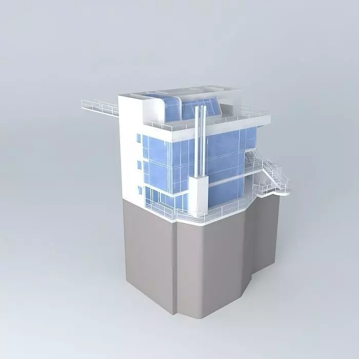 Douglas House Free 3D model_0