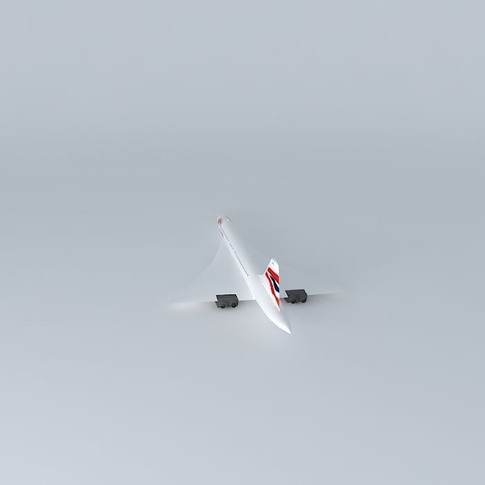 British Airways Concorde 3D model_2