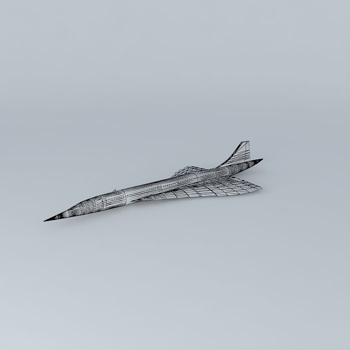British Airways Concorde 3D model_3