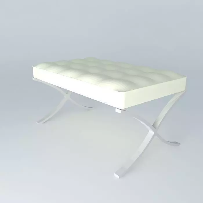 Barcelona Stool Free 3D model