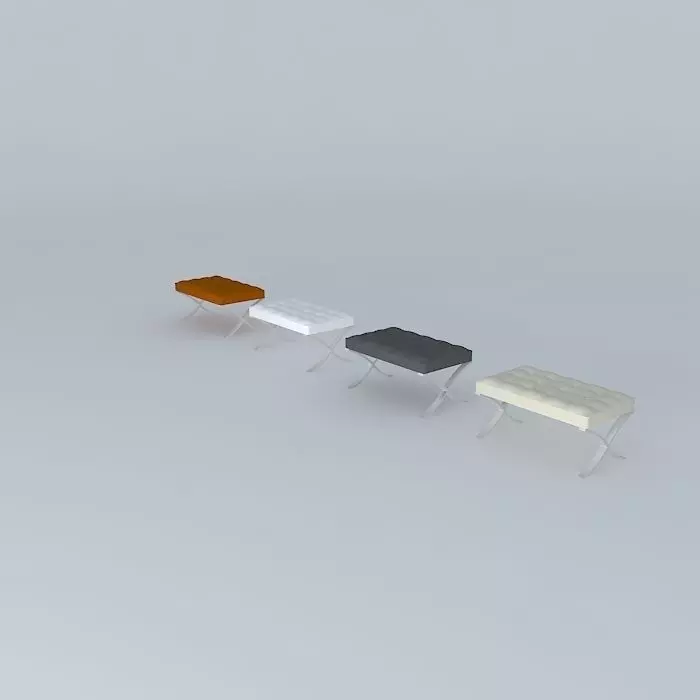 Barcelona Stool Collection Free 3D model