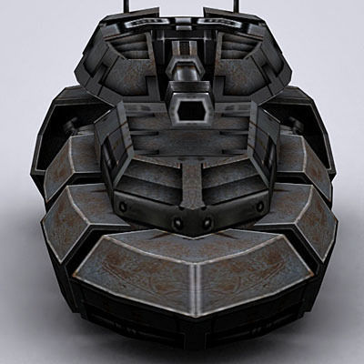 3DRT - Sci-Fi Hovertank2 Low-poly 3D model_3