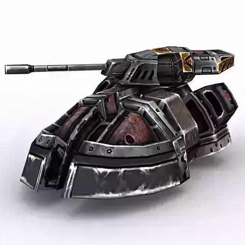 3DRT - Sci-Fi Hovertank3  Low-poly 3D model