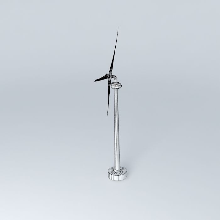 Grouse Mountain Wind Turbine Free 3D model_4