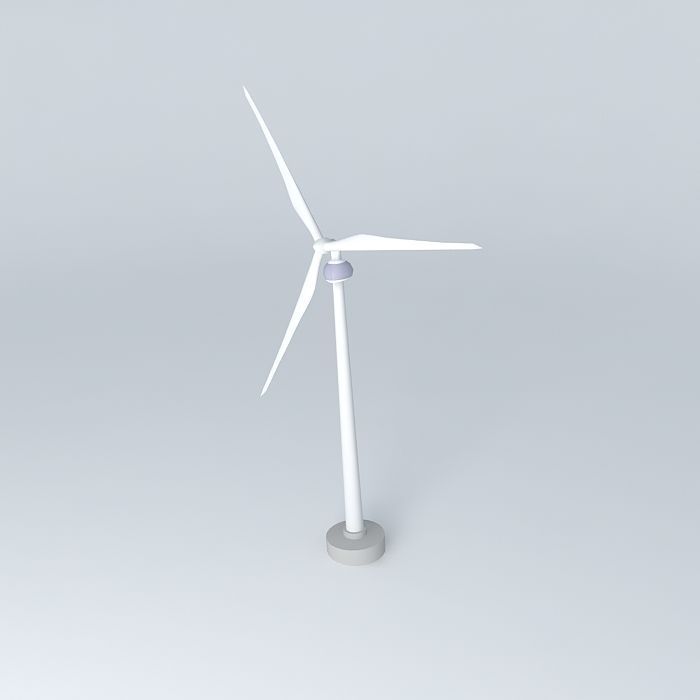 Grouse Mountain Wind Turbine Free 3D model_2
