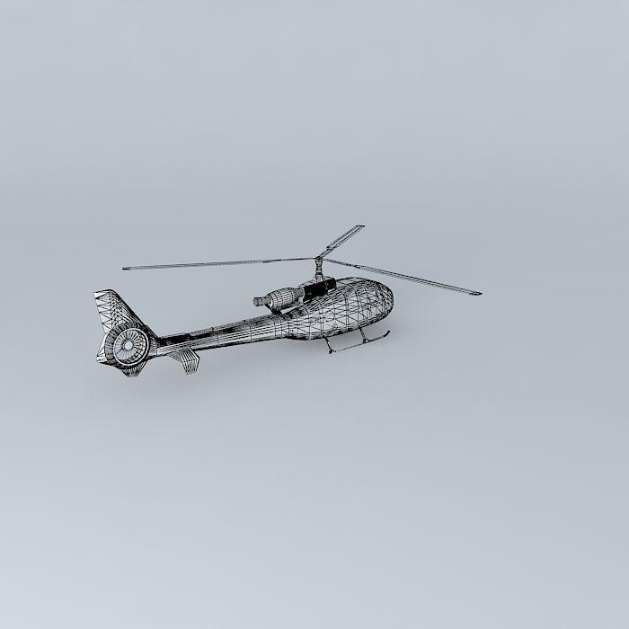 Aerospatiale 342 Gazelle Free 3D model_4