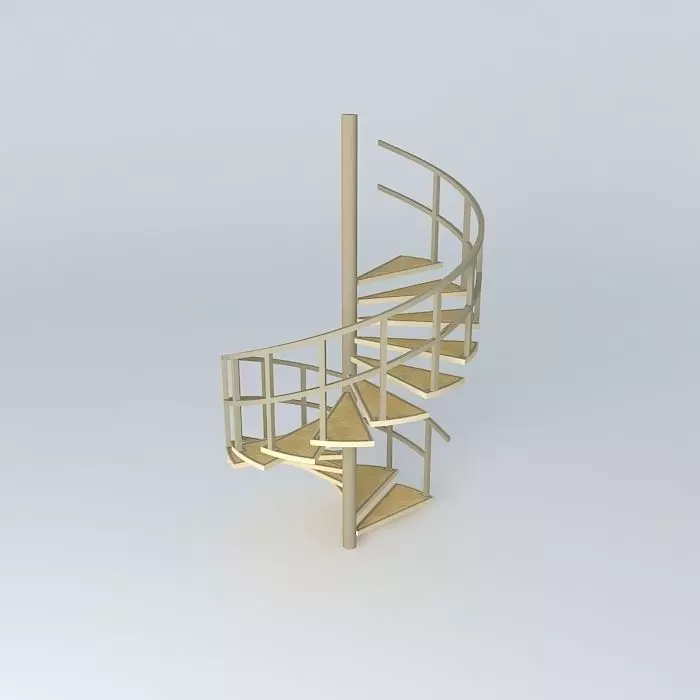 Spiral Stairs Free 3D model_0