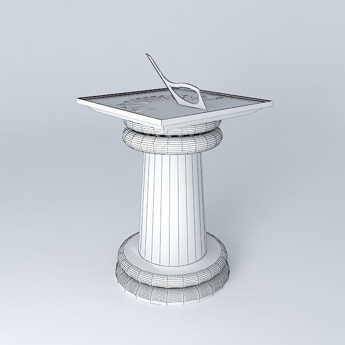Working Sundial Free 3D model_3