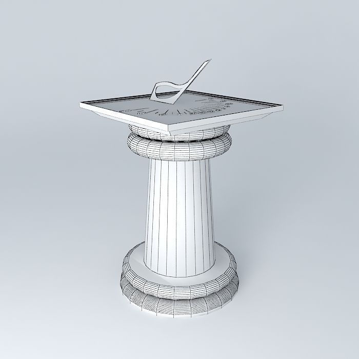Working Sundial Free 3D model_4