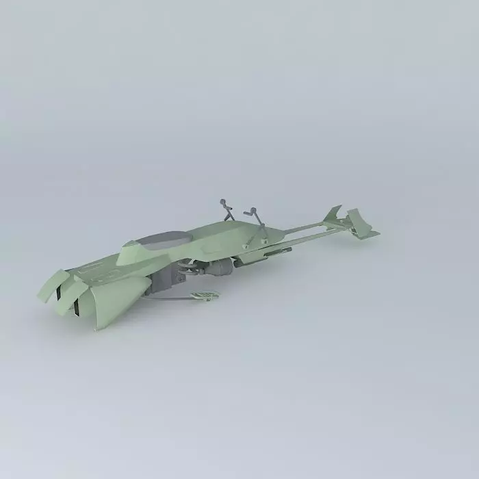 Star Wars  Speeder Bike 3D model_0