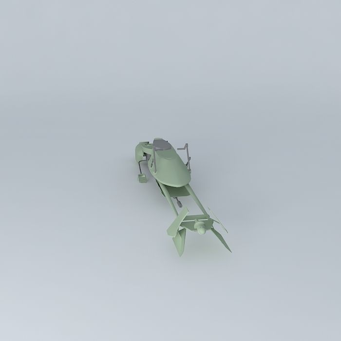 Star Wars  Speeder Bike 3D model_2