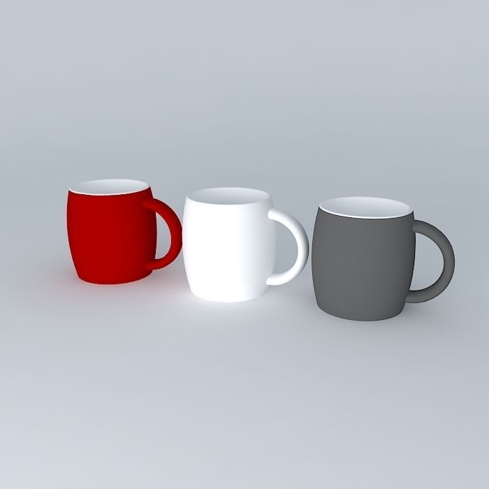 Starbucks mug collection 3D model_1