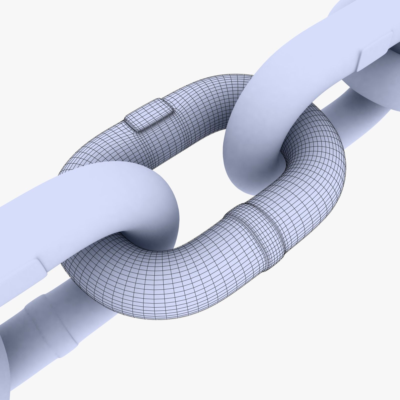 Chain link Low-poly 3D model_3