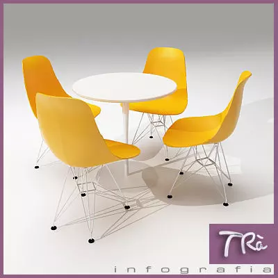 TABLE EAMES 3D model