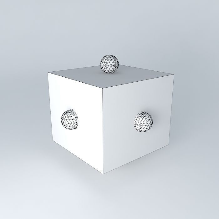 d x2y2 orbital superimosed on an octahedral model Free 3D model_3