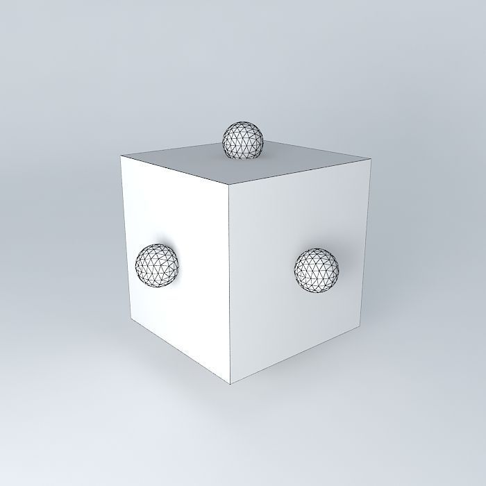 d xz orbital superimposed on an octahedral model Free 3D model_3