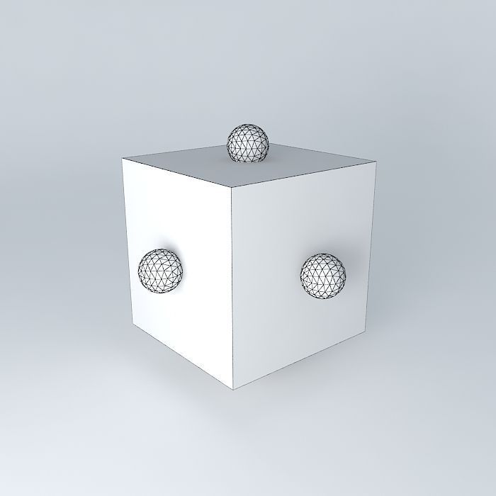 d xz orbital superimposed on an octahedral model Free 3D model_4