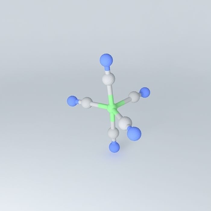 trigonal bipyramidal pentacyano nickel II Free 3D model_1