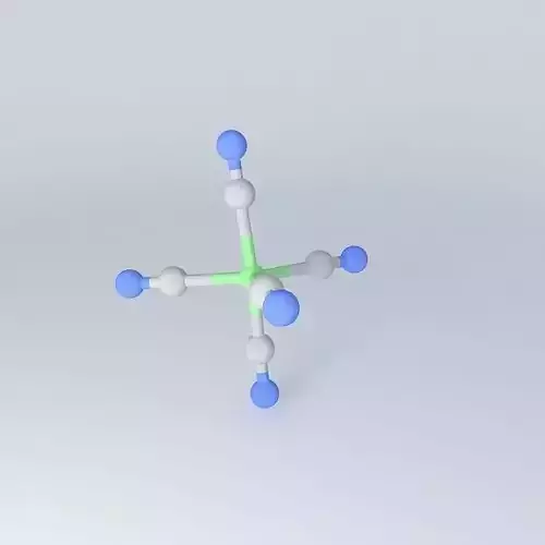 trigonal bipyramidal pentacyano nickel II Free 3D model