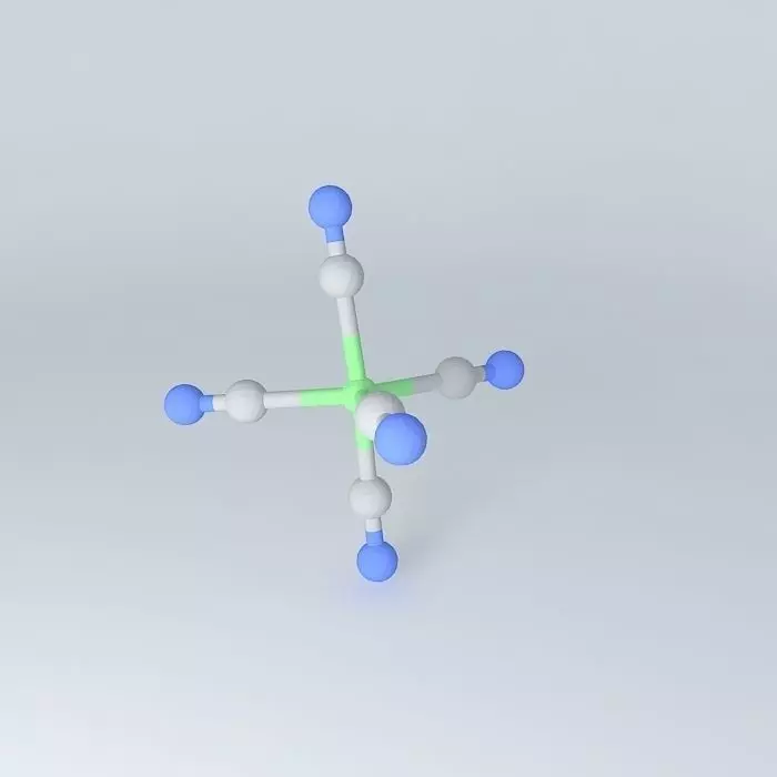 trigonal bipyramidal pentacyano nickel II Free 3D model_0