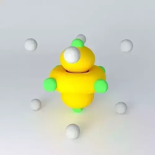 d z2 orbital superimposed on an octahedral model