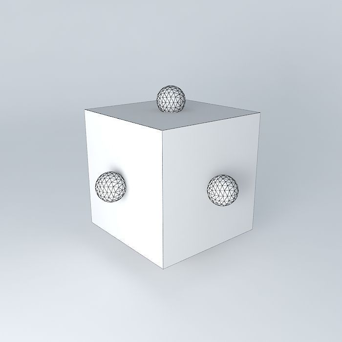 d yz orbital superimposed on an octahedral Free 3D model_3